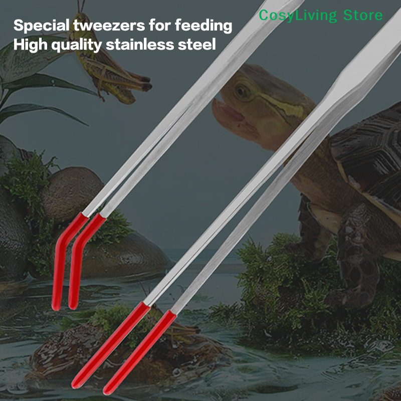 Reptile Feeding Tongs With Rub - Feeding Tong Stainless recension och pris