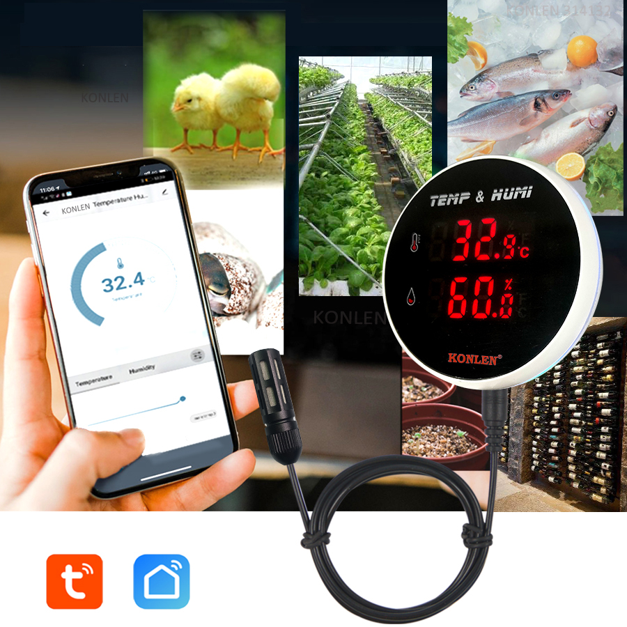 Tuya WIFI Temperature Humidity - Digital Hygrometer Probe recension och pris