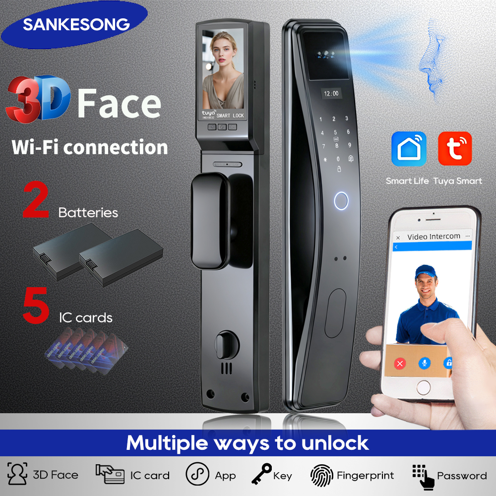 SANKESONG Tuya Smart 3D Face D - Glass Door Hinge recension och pris