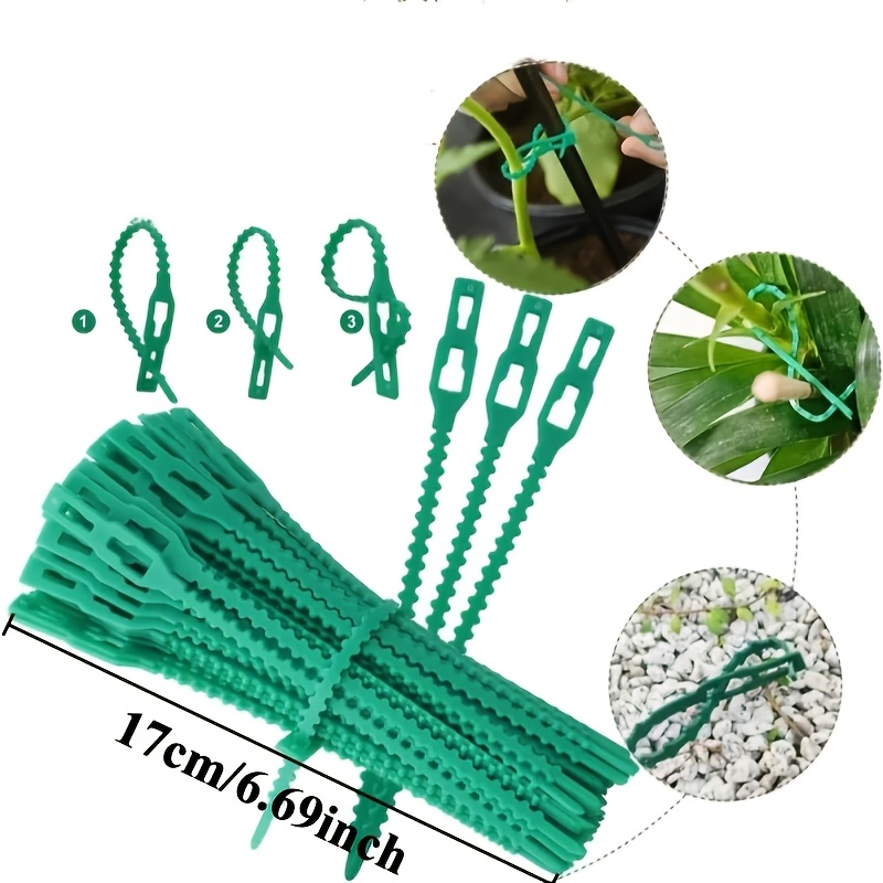 100PCS reusable adjustable pla - Vine Climbing Plastic recension och pris