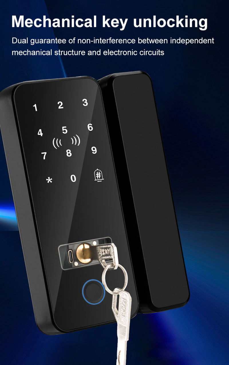 Bluetooth Electronic Glass LOC - Glass Door Hinge recension och pris