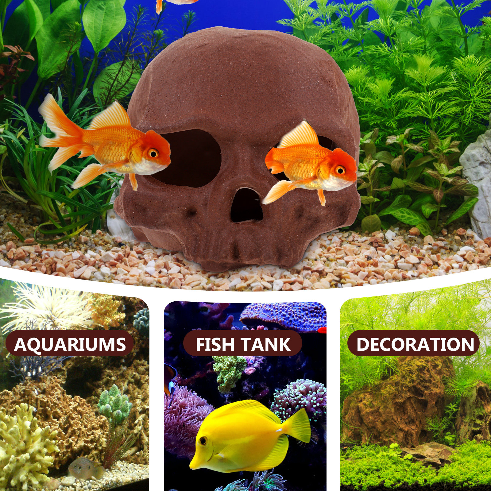 Ceramic Fish Tank Decoration S - Hide Cave Ceramic recension och pris