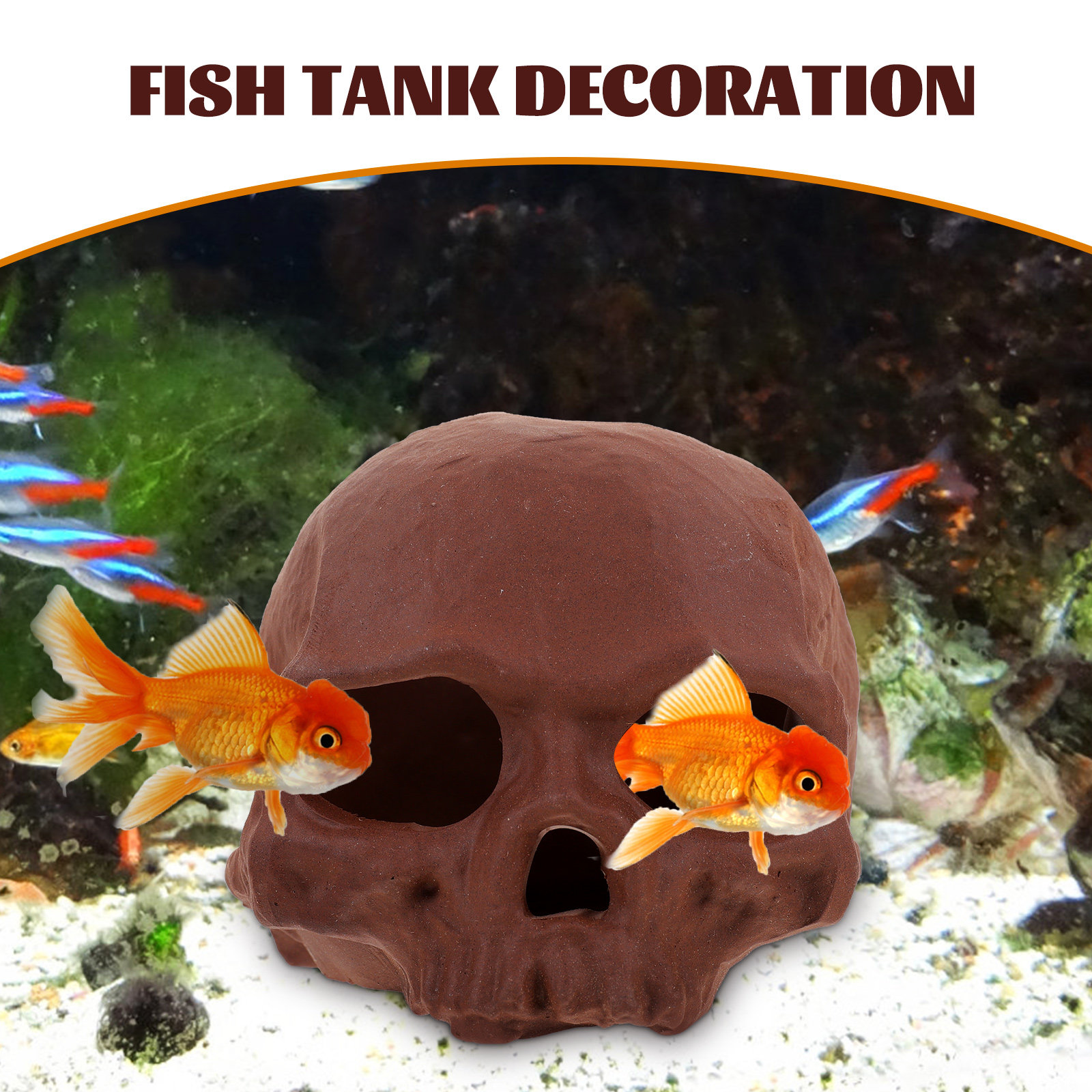 Ceramic Fish Tank Decoration S - Hide Cave Ceramic recension och pris