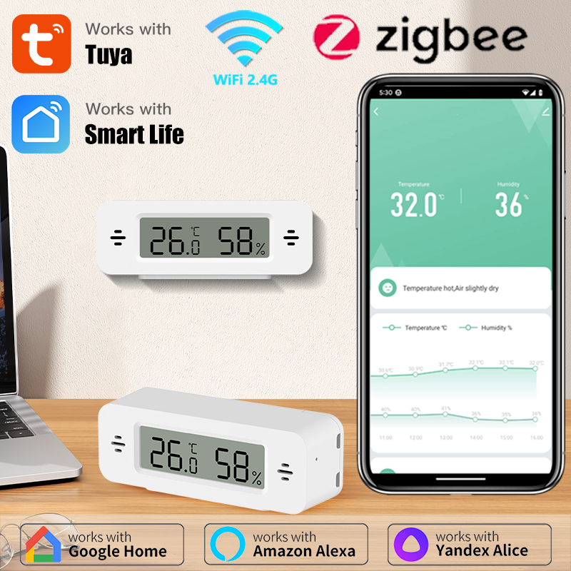 Tuya WiFi/Zigbee Temperature H - Digital Hygrometer Probe recension och pris