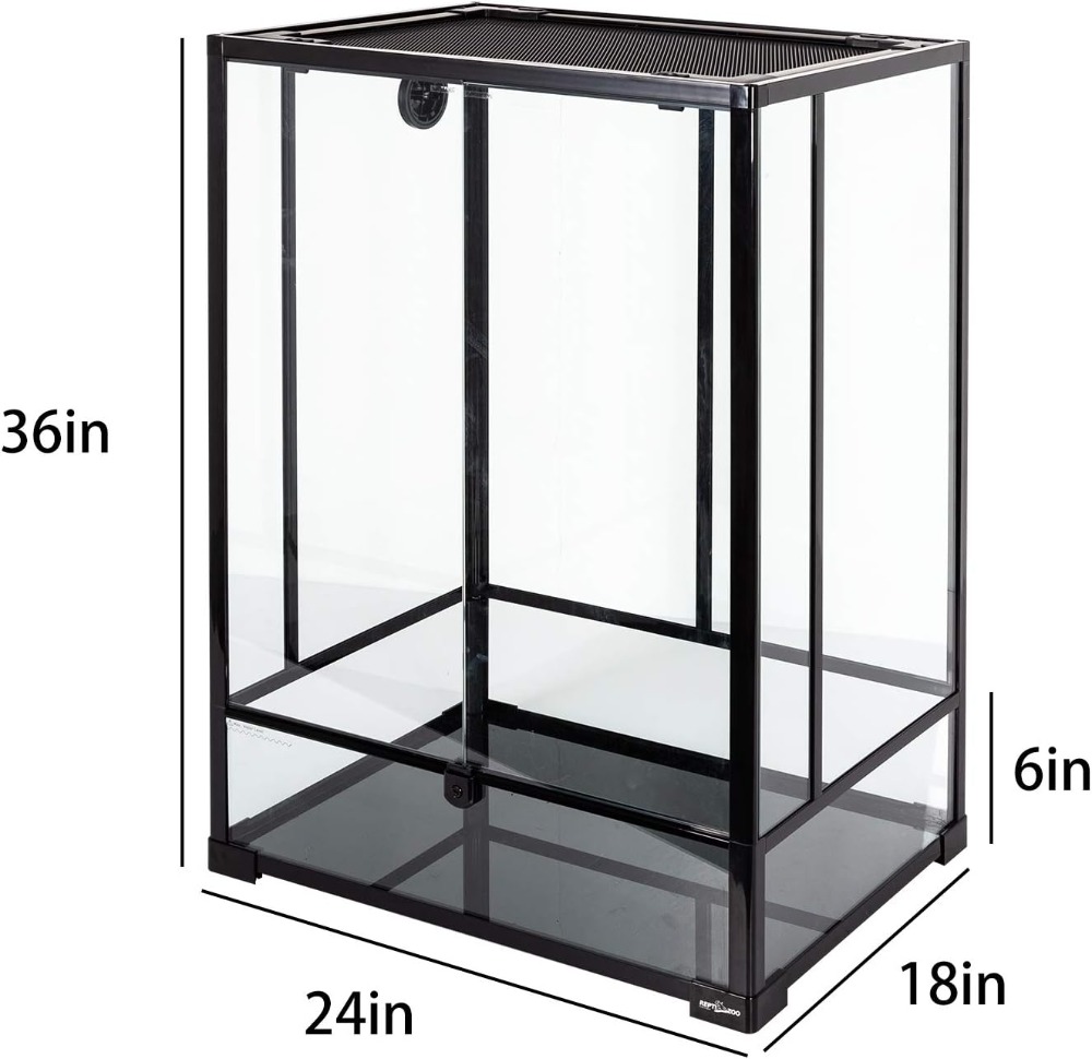 67 Gallon Tall Glass Terrarium - Glass Door Hinge recension och pris