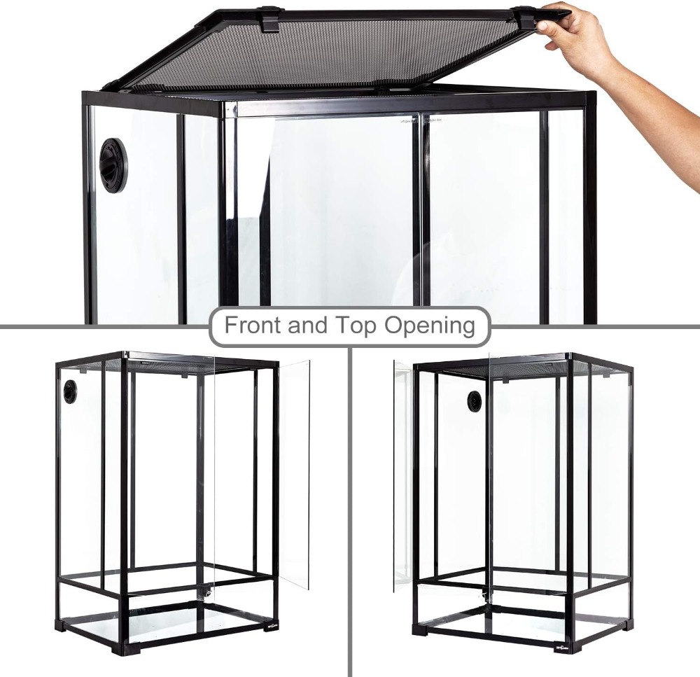 67 Gallon Tall Glass Terrarium - Glass Door Hinge recension och pris