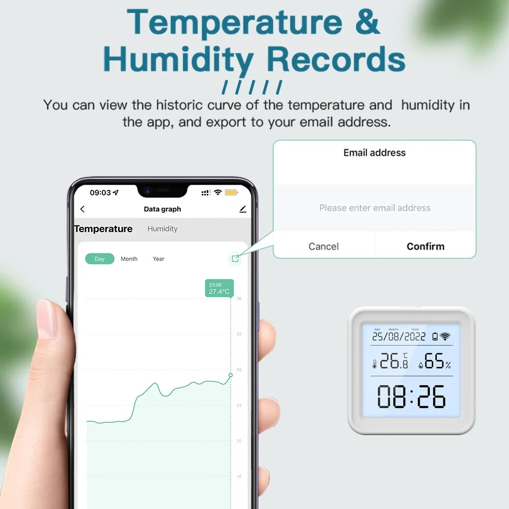 Tuya New WiFi Temperature Humi - Digital Hygrometer Probe recension och pris
