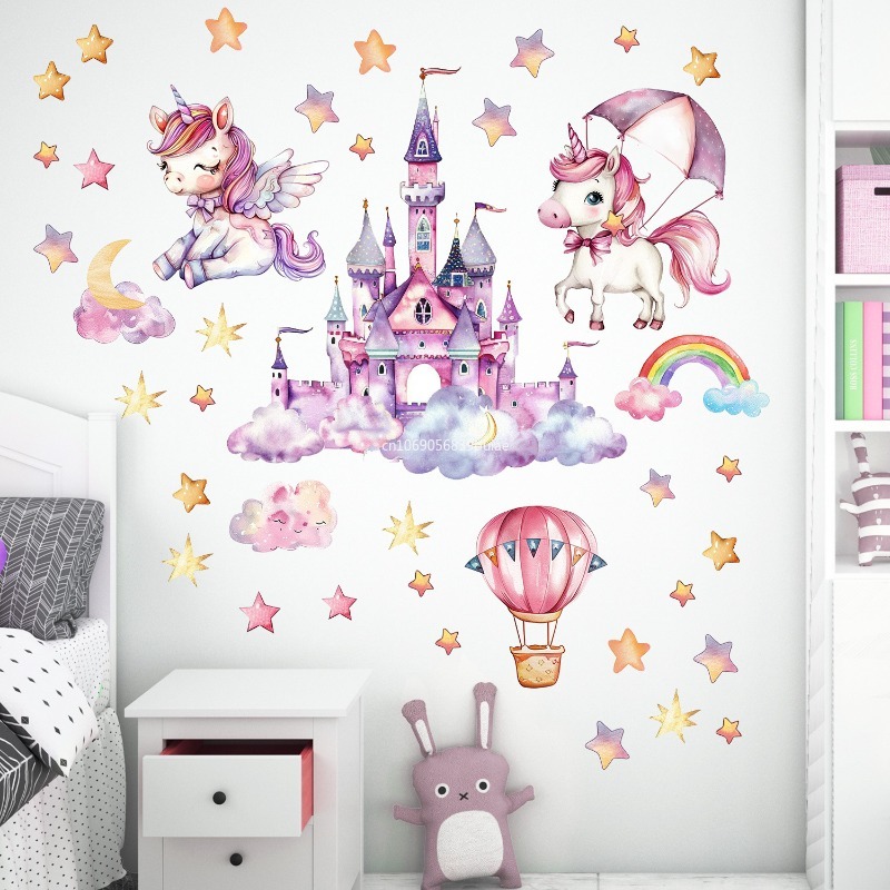 Unicorn Stars Luminous Wall St - Pvc Panel Background recension och pris