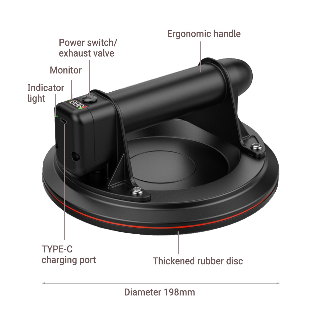 8Inch Electric Vacuum Suction  - Ceramic Tile Floor recension och pris