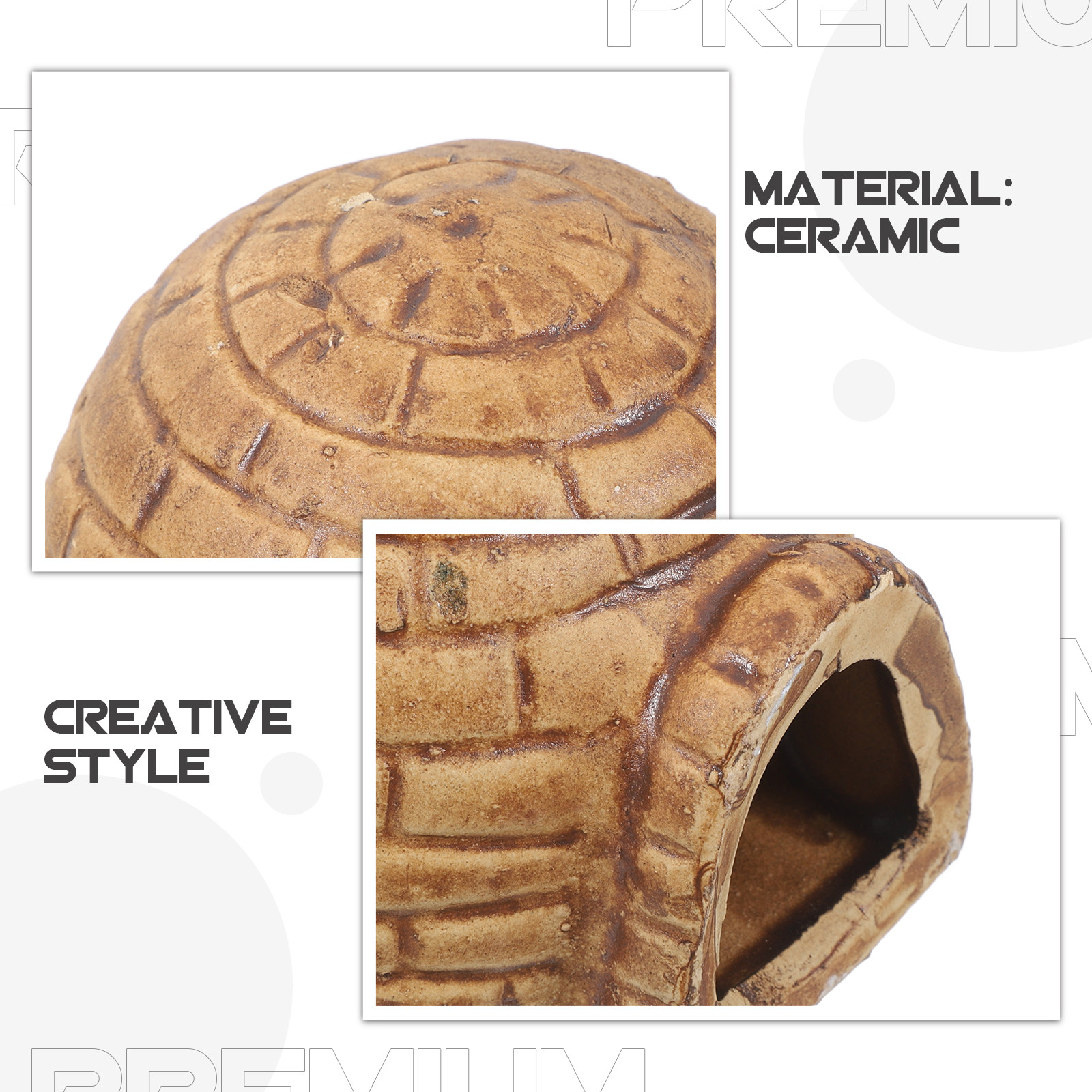 Pleco Caves Aquarium Fish Tank - Hide Cave Ceramic recension och pris