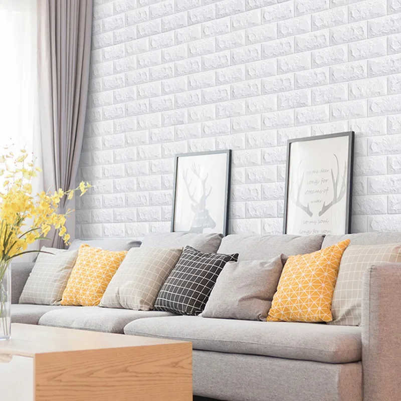 70cmx1/3/5/10M 3D Foam Brick W - Pvc Panel Background recension och pris