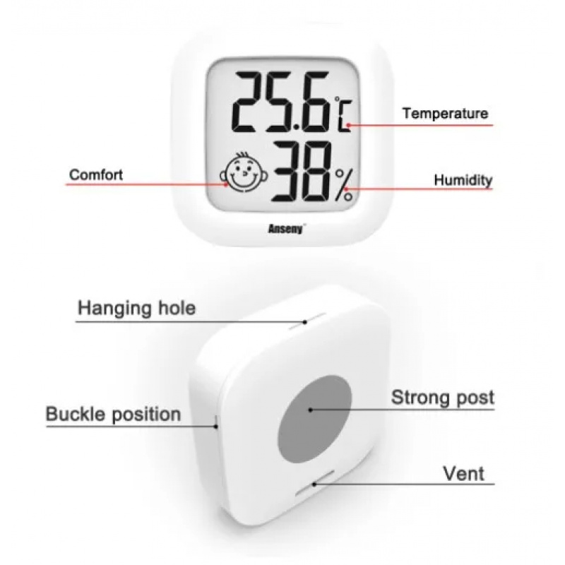 LCD Digital Thermometer Hygrom - Digital Hygrometer Probe recension och pris