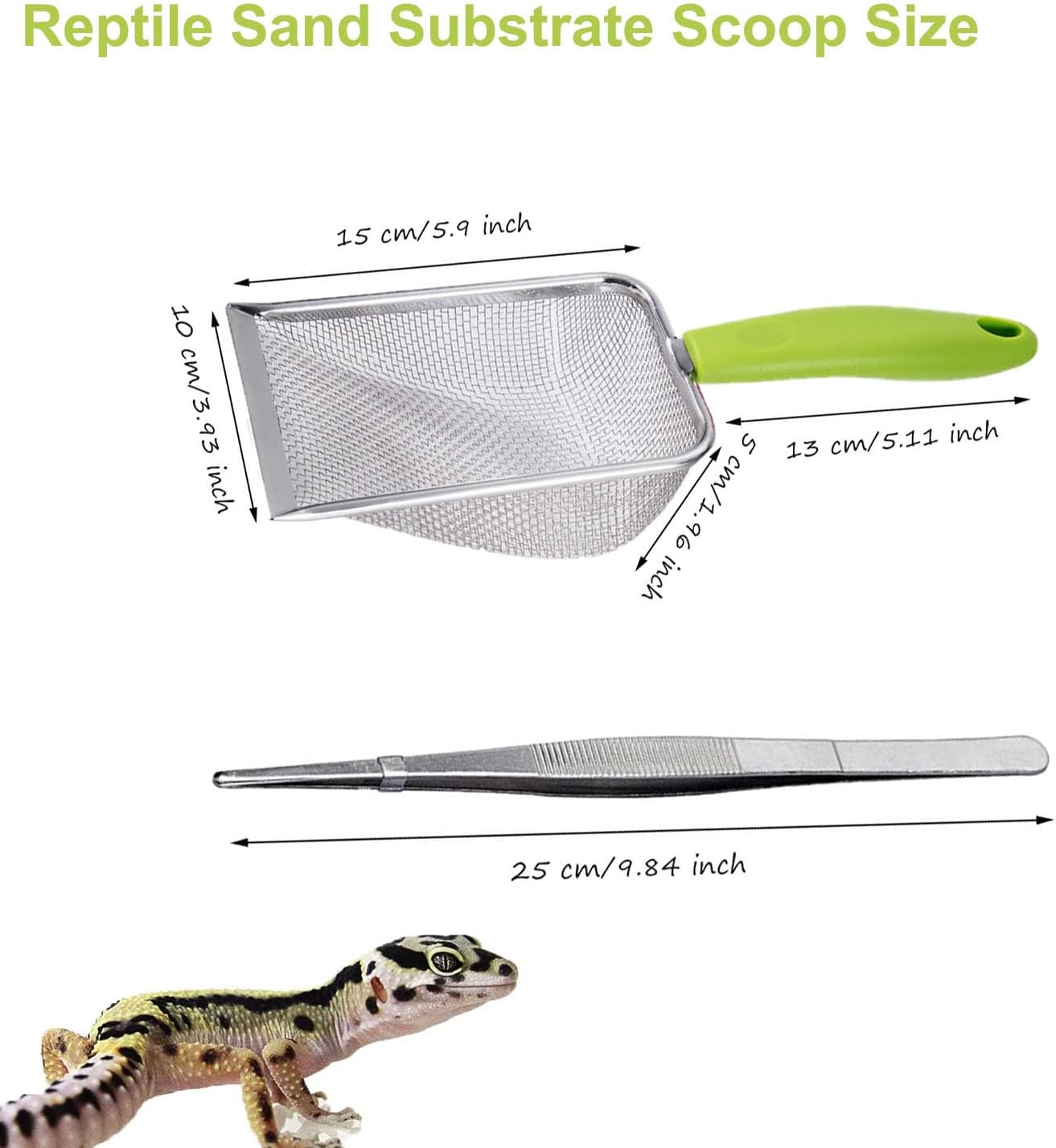 Reptile Sand Scoop Set - Fine  - Feeding Tong Stainless recension och pris