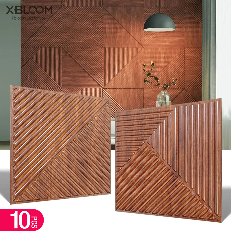 10pcs 30x30cm 3D Art Wall Pane - Pvc Panel Background recension och pris
