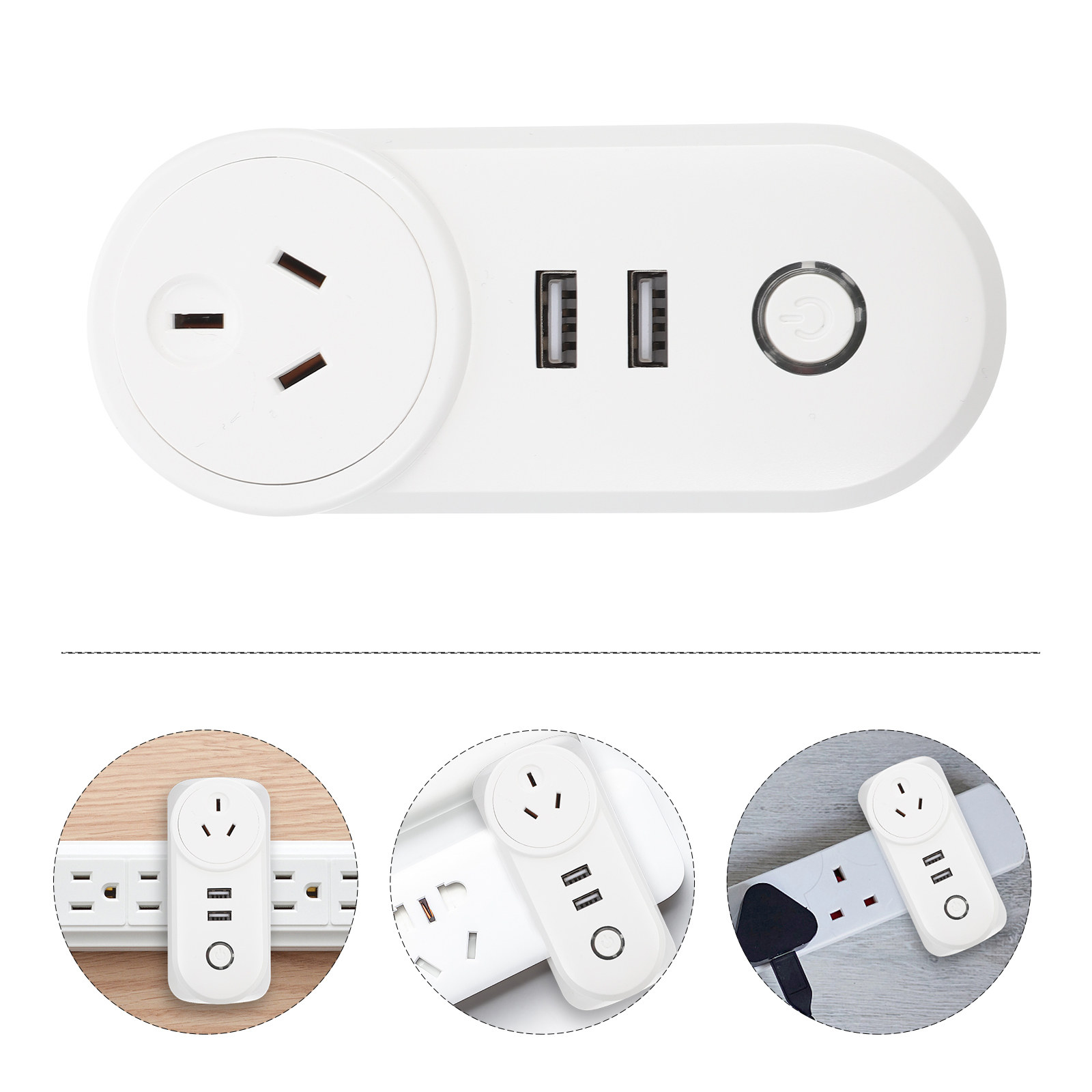 1Pcs WiFi Mini Outlet Plug Wir - Timer Dual Outlet recension och pris