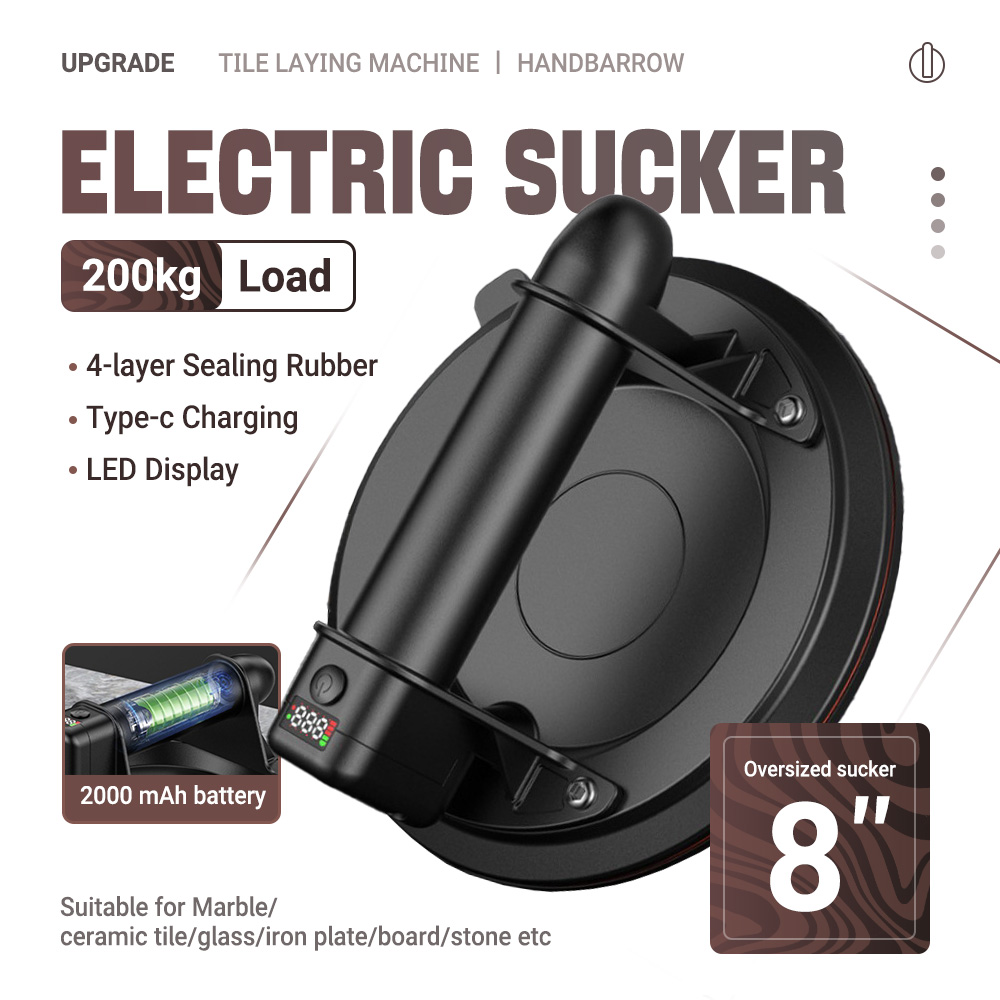 Electric Vacuum Suction Cup 8  - Ceramic Tile Floor recension och pris